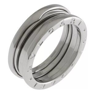 BVLGARI Ring US 8 1/4 EU57 K18 white gold B-zero.1 3 bands used